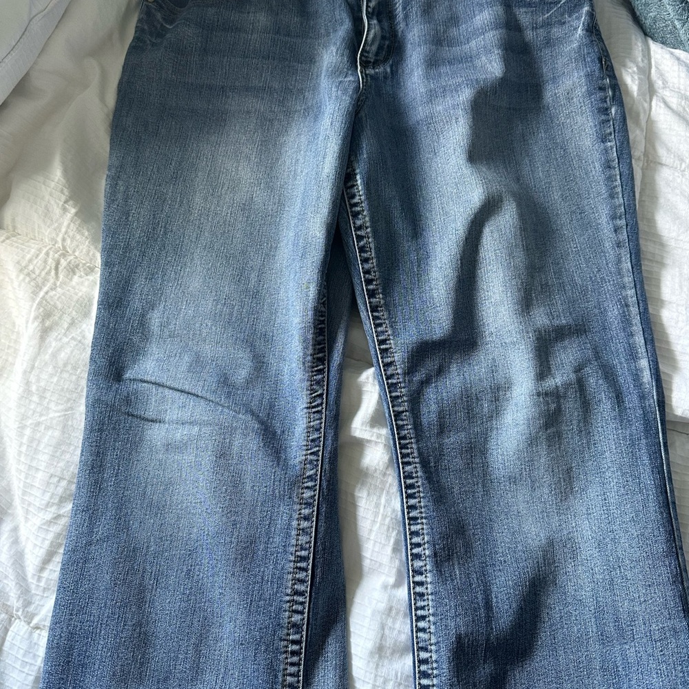 Maurices Blue Flare Wide Leg Jeans